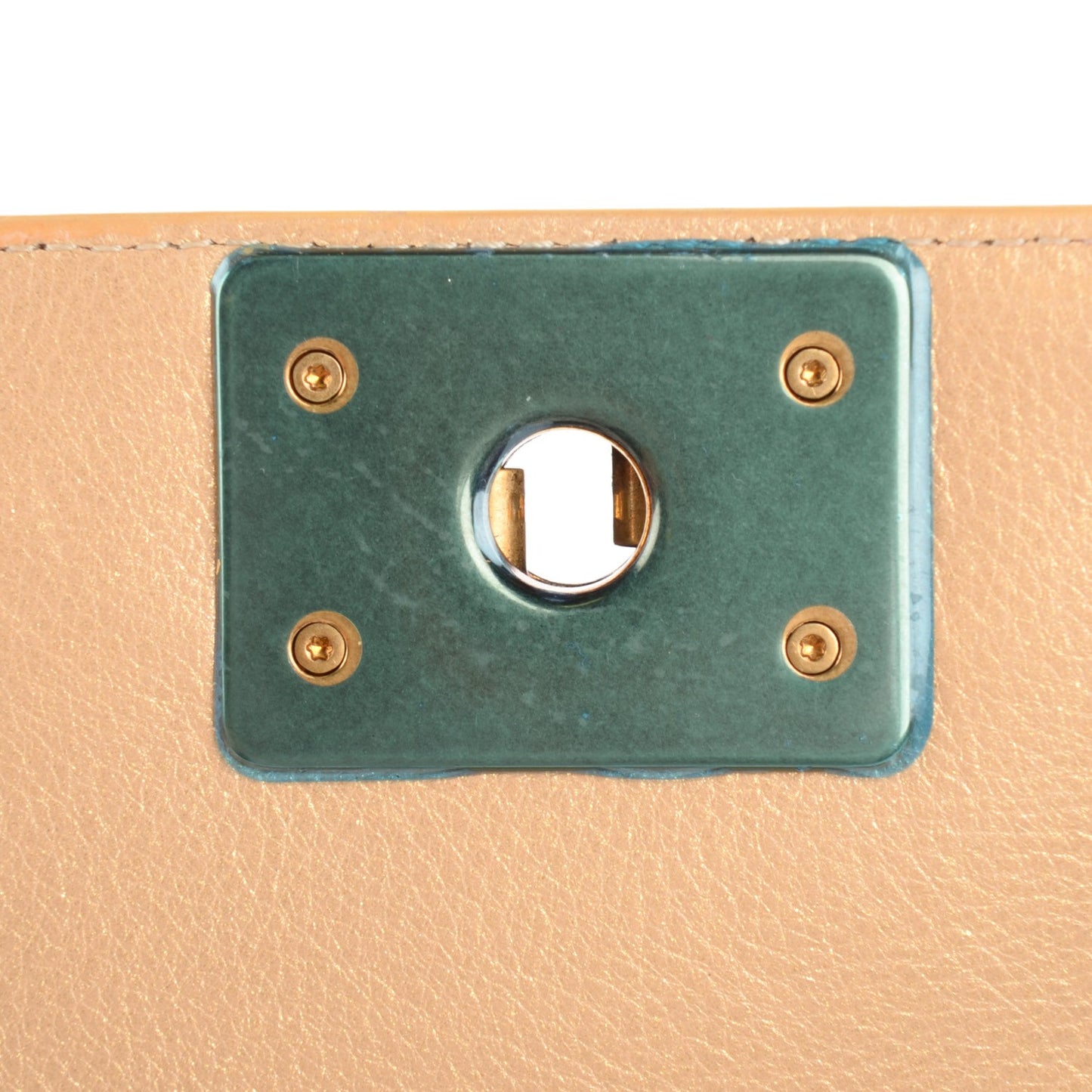 Metallic Calfskin Quilted Medium Boy Flap Gold