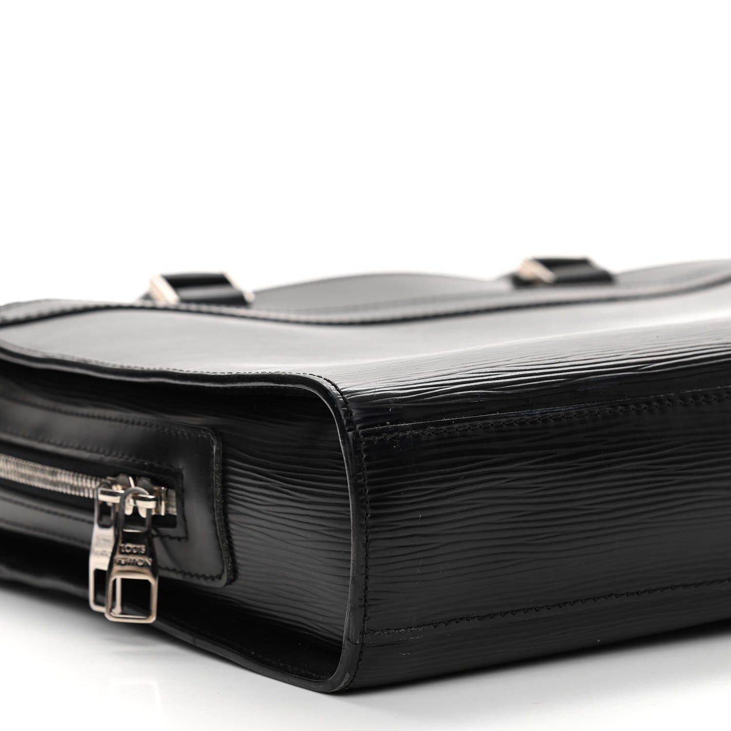 Louis Vuitton Epi Bassano Briefcase Black 11 of 13