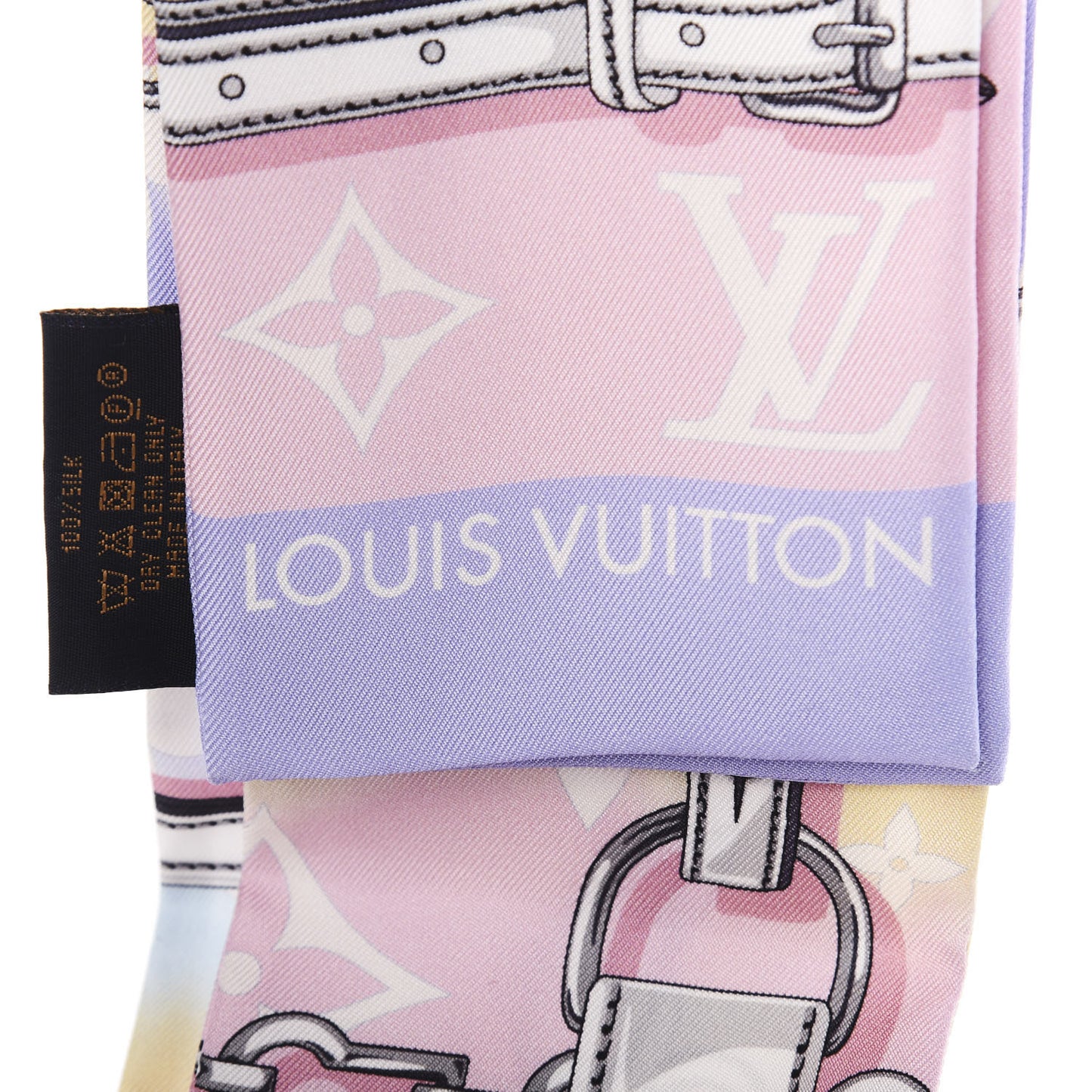 Silk Monogram Escale Confidential Bandeau Pink