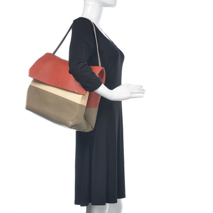 Celine Calfskin All Soft Shoulder Bag Lipstick 2 of 13