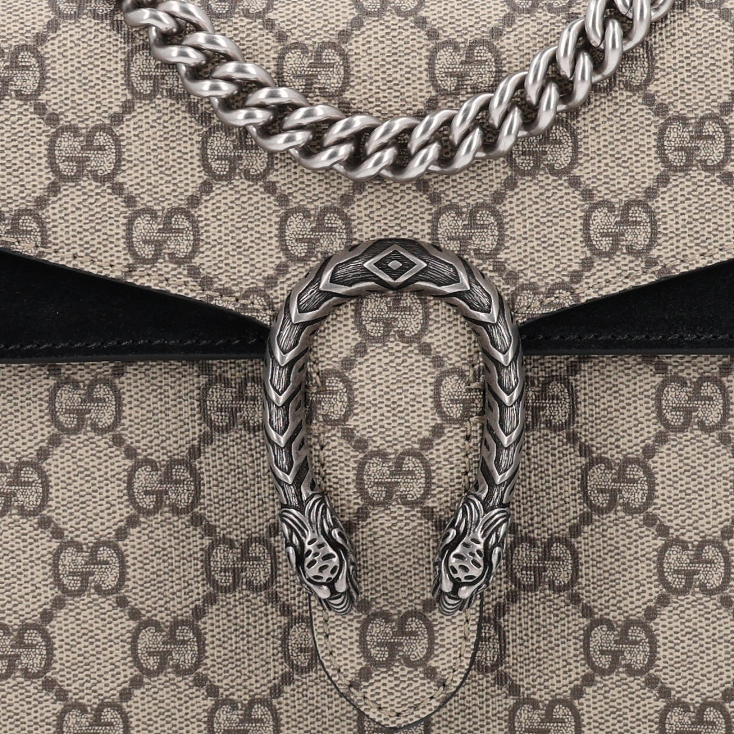 GG Supreme Monogram Mini Dionysus Shoulder Bag Black