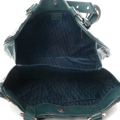 Christian Dior Calfskin Medium Gaucho Double Saddle Bag Dark Blue 5 of 12