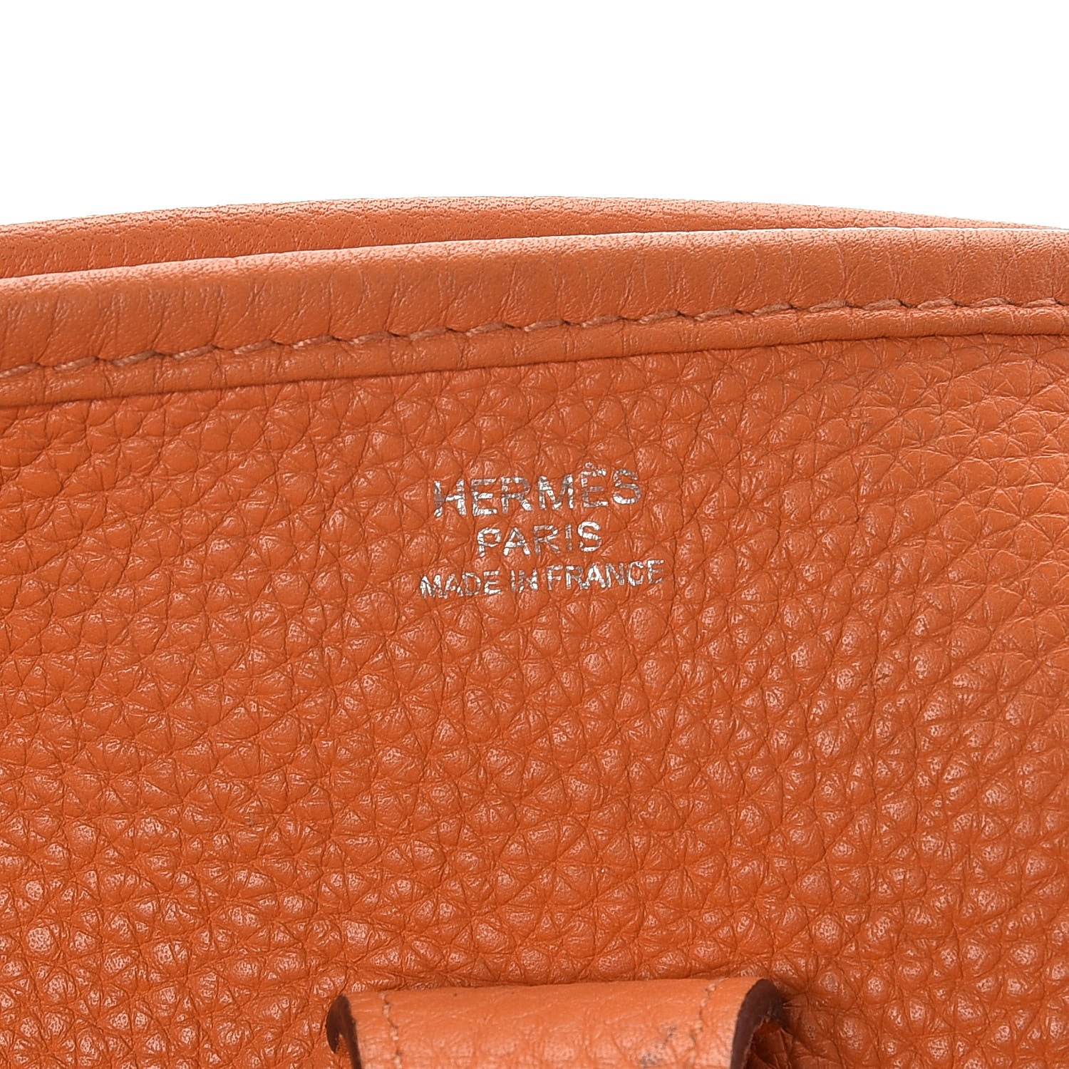 Hermes Taurillon Clemence Evelyne III GM Orange 6 of 21