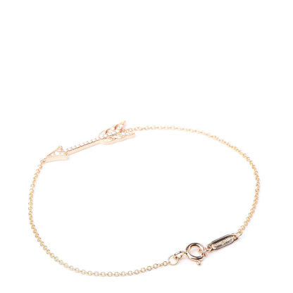 Tiffany 18K Rose Gold Diamond Arrow Bracelet 3 of 7