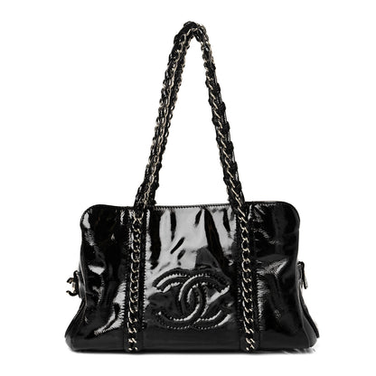 Chanel Patent Calfskin Small Luxe Ligne Tote Black 1 of 12