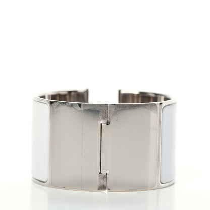 Hermes Enamel Extra Wide Clic Clac H Bracelet PM White 3 of 6