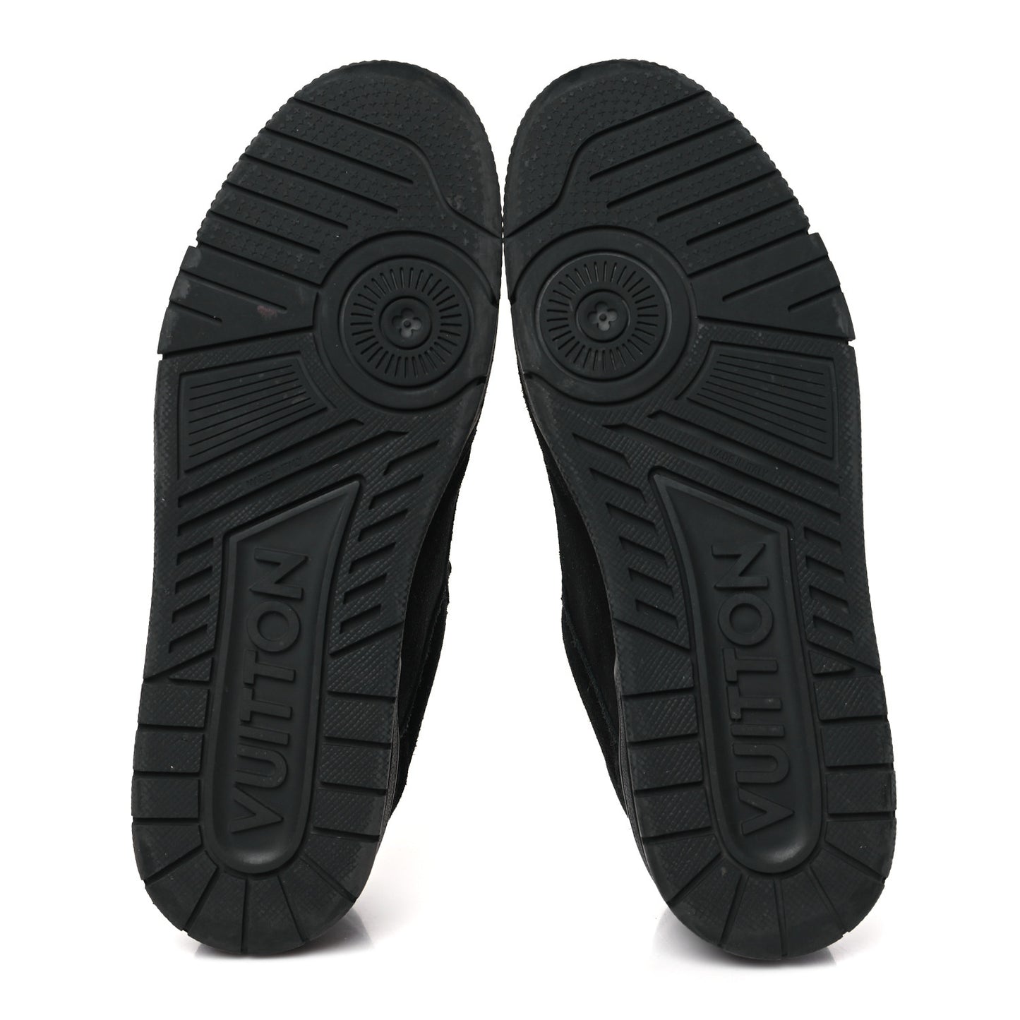 Suede Mens LV Trainer Sneakers 7.5 Black