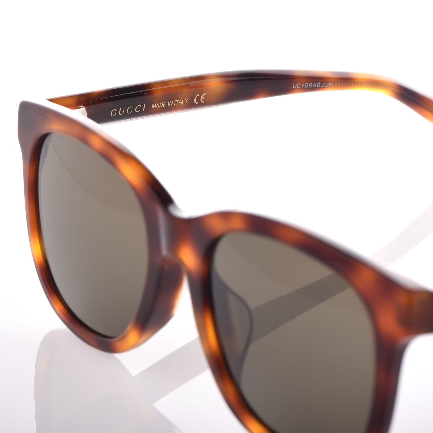 Round Frame GG Star Sunglasses GG0207S Tortoiseshell