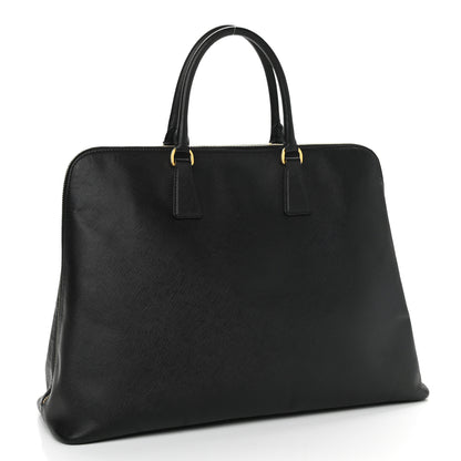 Prada Saffiano Lux Large Promenade Tote Black 3 of 11