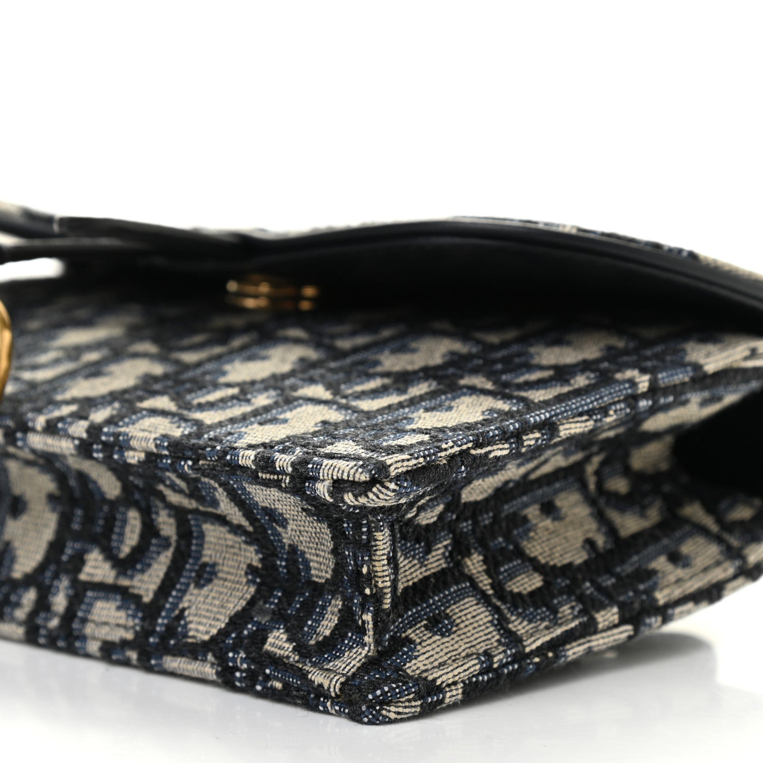 Christian Dior Oblique Saddle Belt Bag Blue 8 of 11