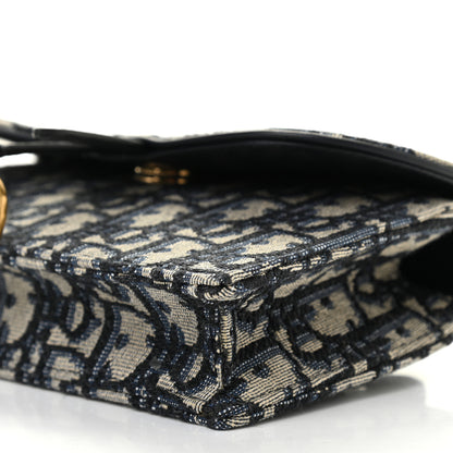Christian Dior Oblique Saddle Belt Bag Blue 8 of 11