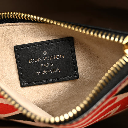 Louis Vuitton Monogram Giant Crafty NeoNoe MM Creme Rouge Black 6 of 12