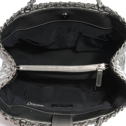 Chanel Calfskin Small Chain Me Tote Light Silver 5 of 7