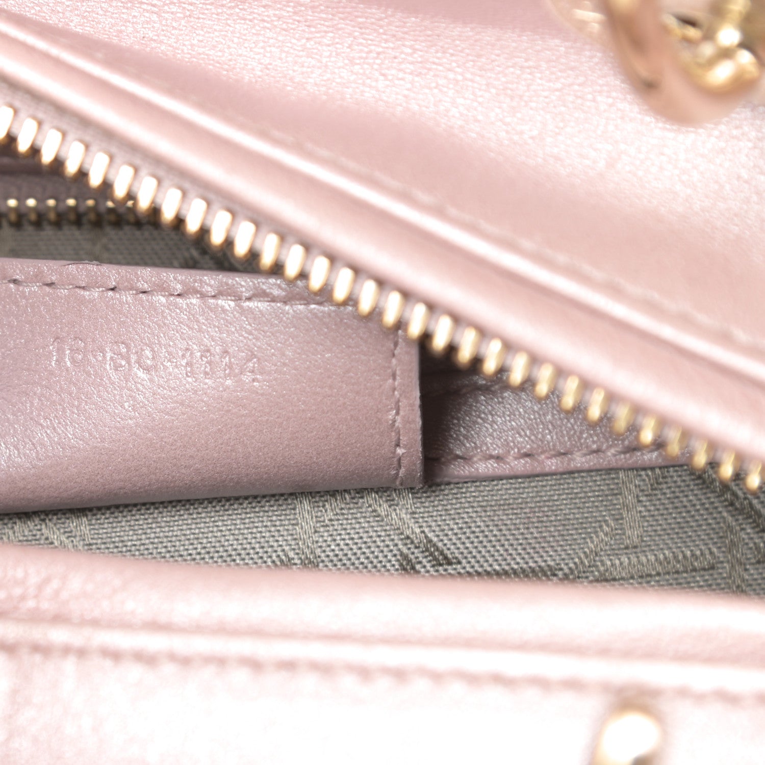 Christian Dior Pearly Lambskin Cannage Medium Lady Dior Lotus 7 of 16
