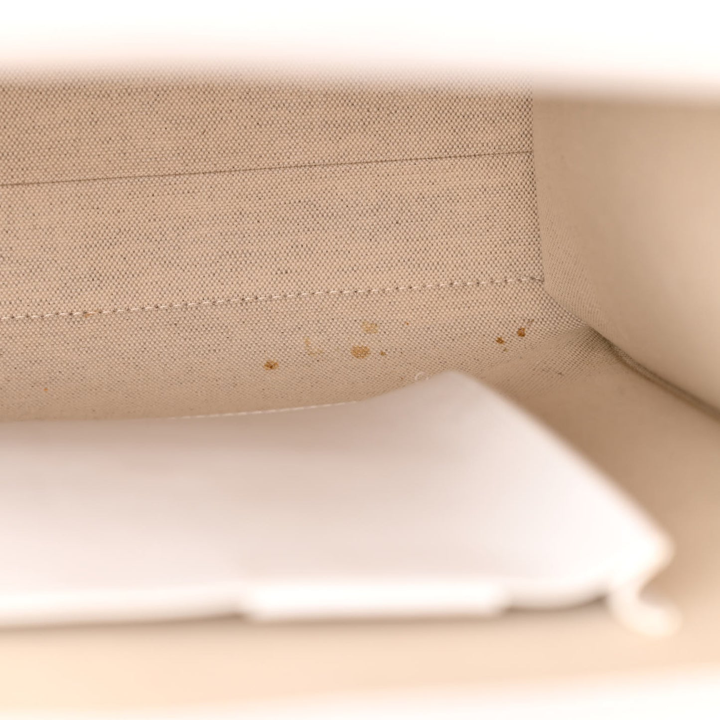 Monogram Canvas Smooth Calfskin Medium Pocket Bag White Beige