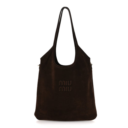 Miu Miu Camoscio Ivy Tote Moro 1 of 9