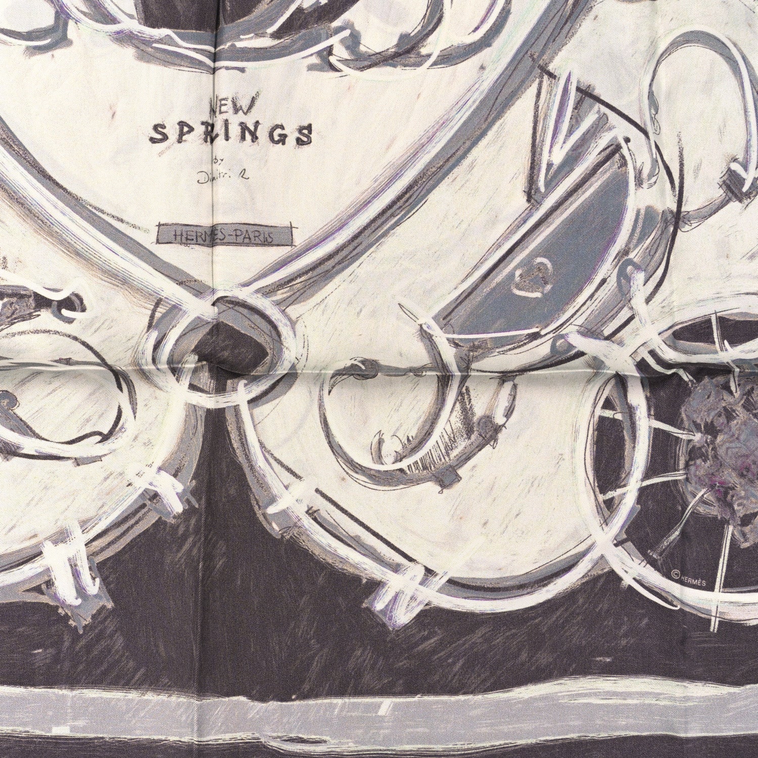 Hermes Silk New Springs Scarf 90 2 of 3