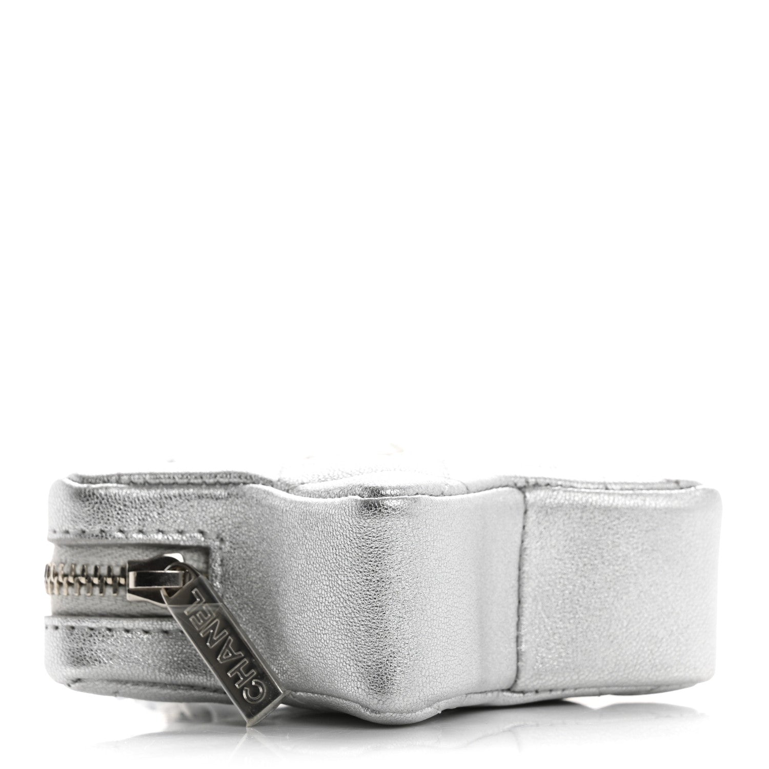 Chanel Metallic Lambskin Walk Of Fame Star Clip On Coin Purse Silver 4 of 7