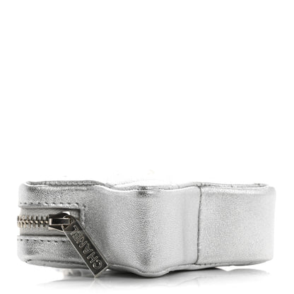 Chanel Metallic Lambskin Walk Of Fame Star Clip On Coin Purse Silver 4 of 7