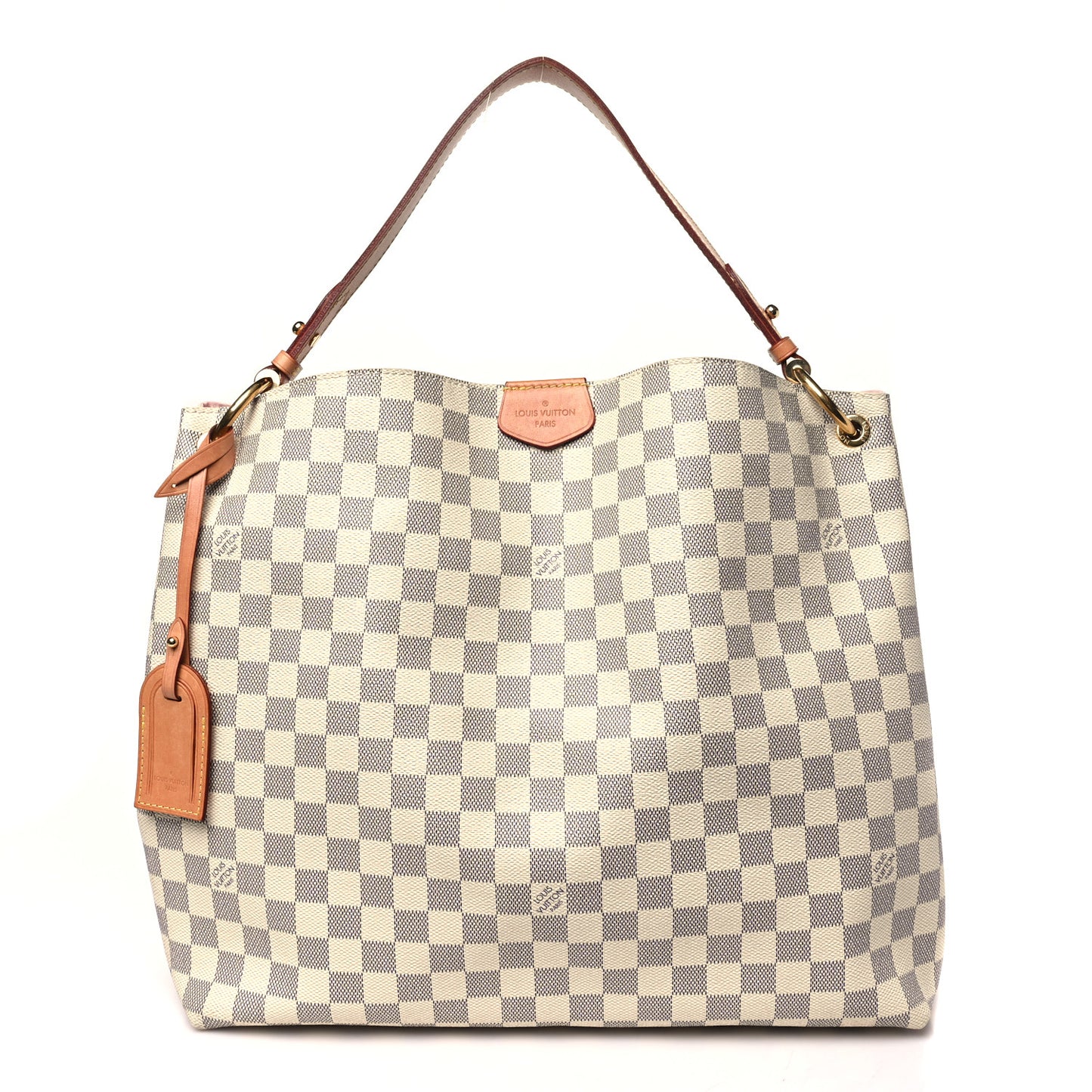 Damier Azur Graceful MM Rose Ballerine