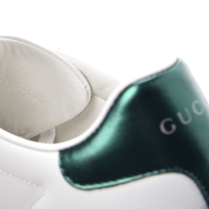 Gucci Calfskin Interlocking G Womens New Ace Sneakers 36.5 White Red Flame Green 10 of 11