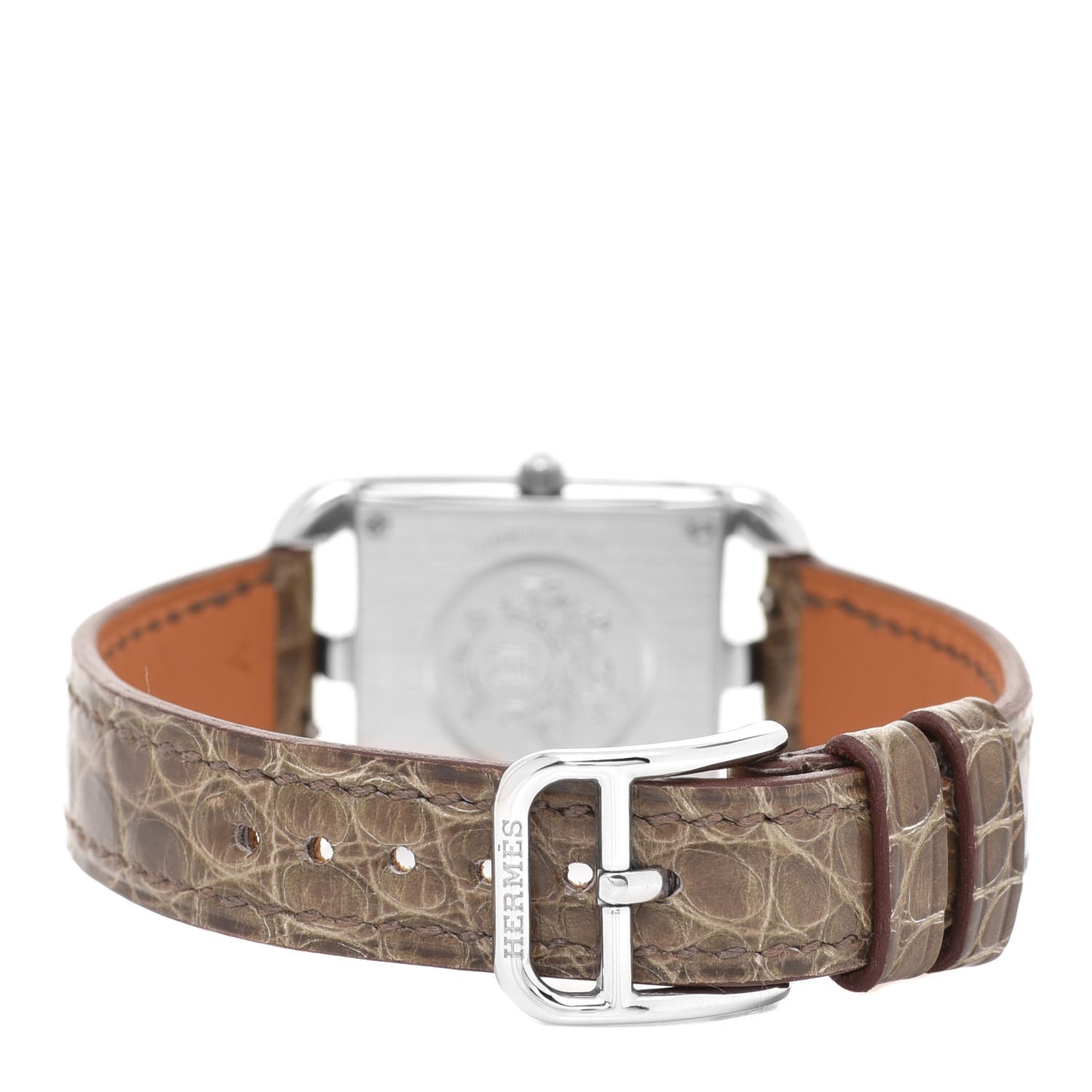 Stainless Steel Alligator Diamond Bezel Mother of Pearl 23mm Cape Cod Quartz Watch Gris Elephant