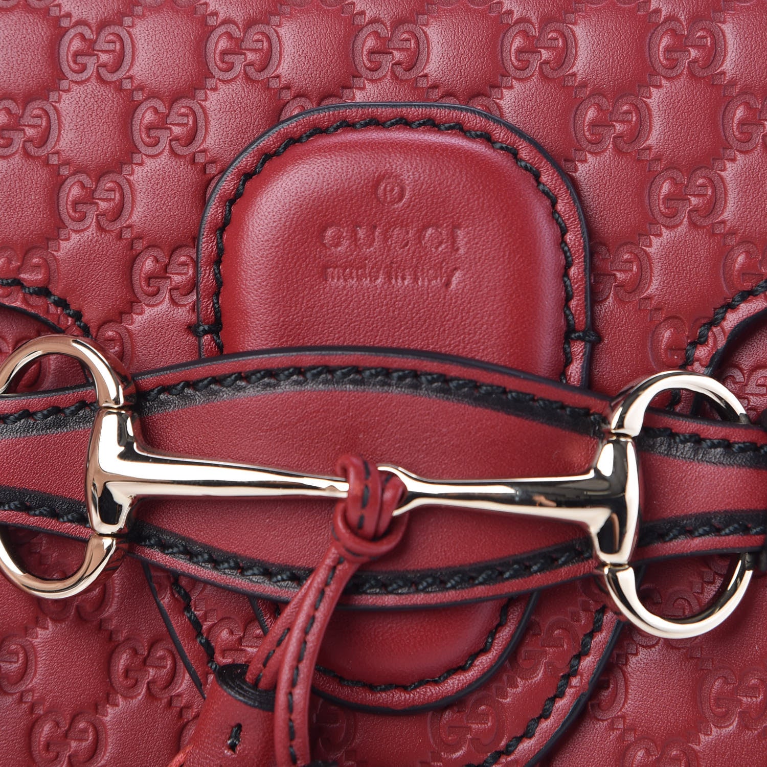 Gucci Soft Microguccissima Mini Emily Chain Shoulder Bag Rosso 6 of 10