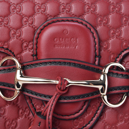 Gucci Soft Microguccissima Mini Emily Chain Shoulder Bag Rosso 6 of 10