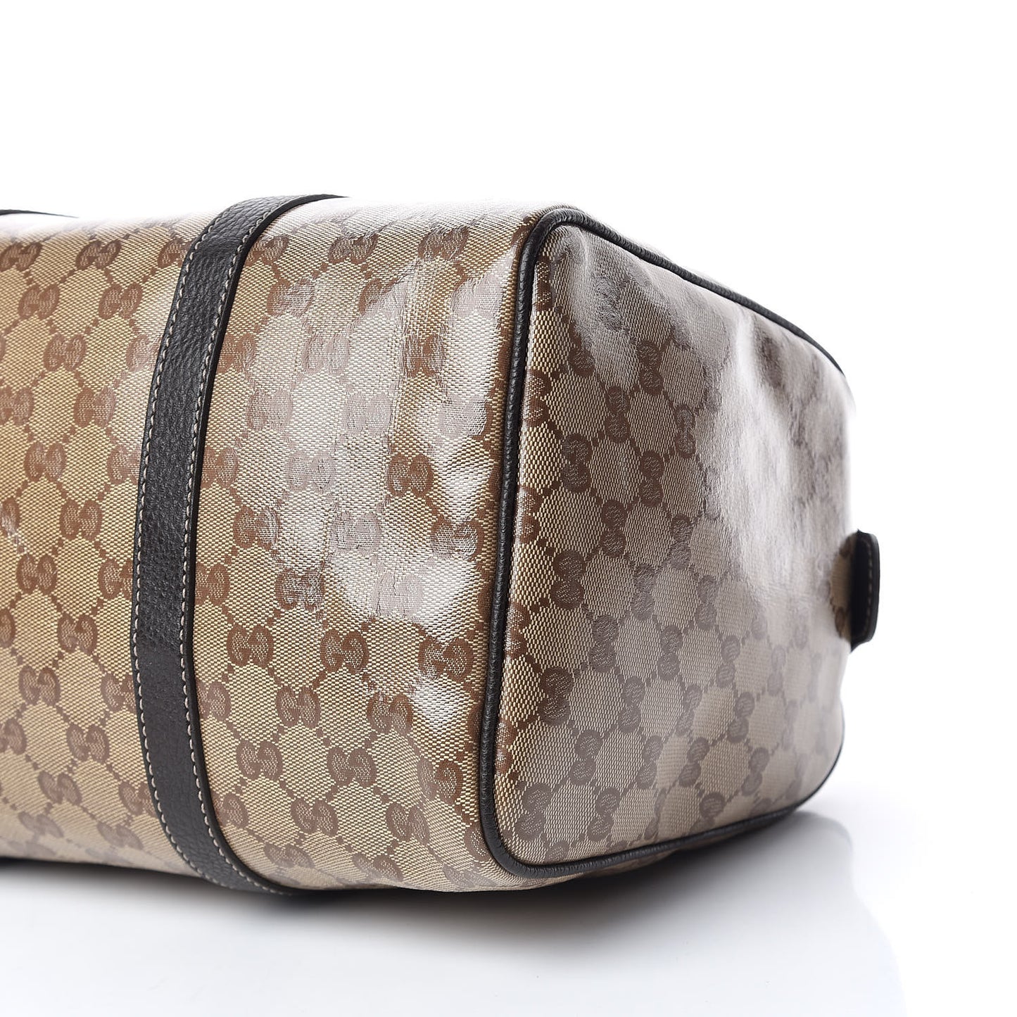 Crystal Monogram Medium Joy Boston Dark Brown
