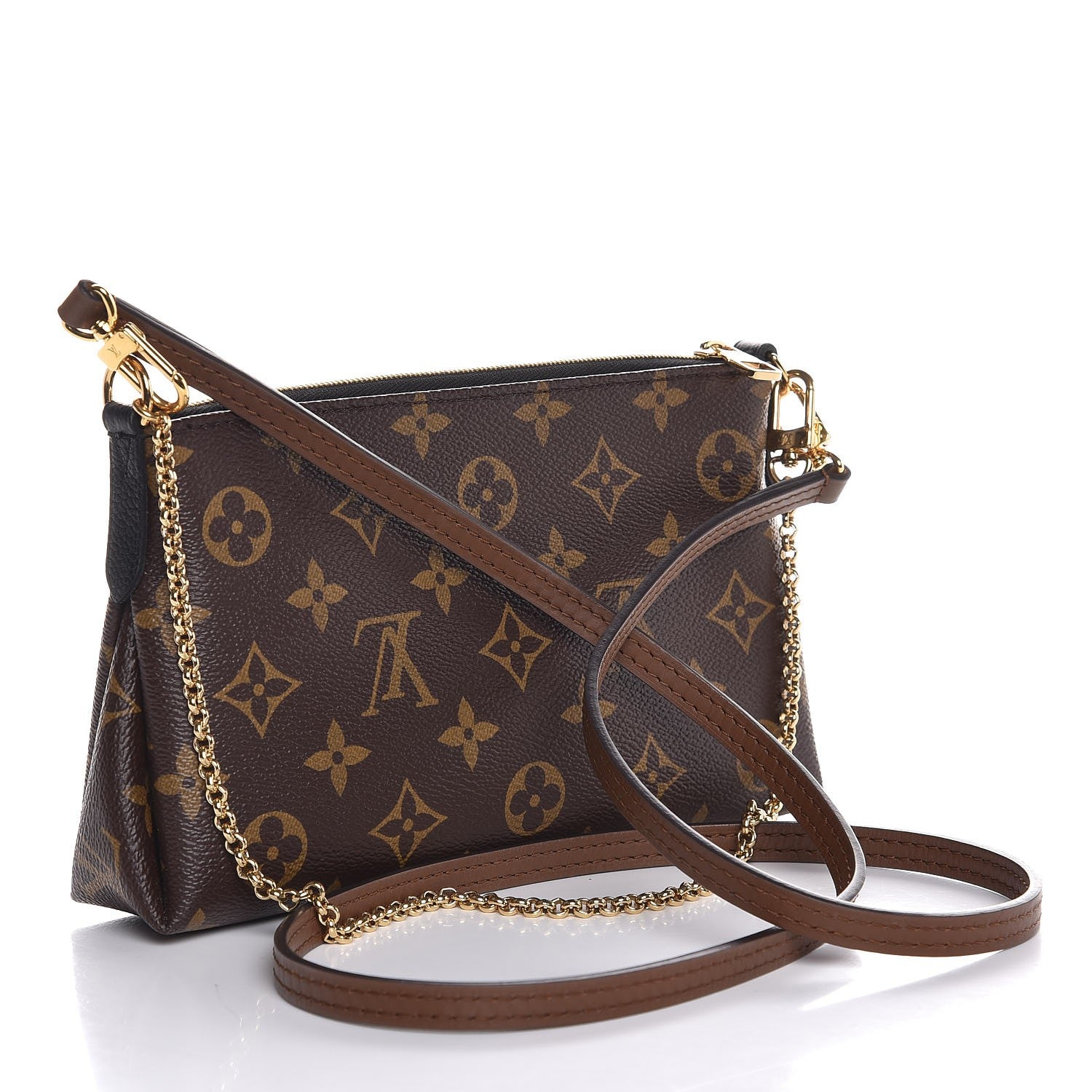 Louis Vuitton Monogram Pallas Clutch Black 3 of 8