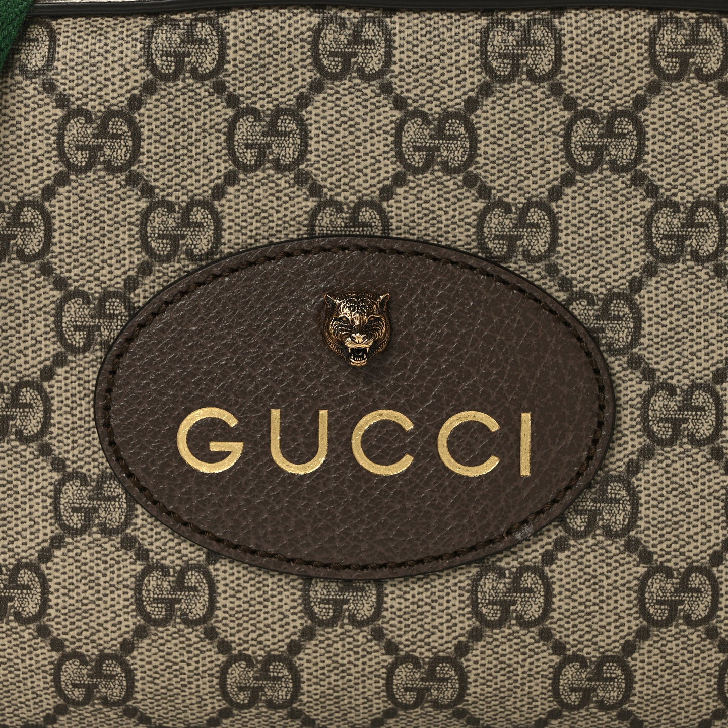 GG Supreme Monogram Web Neo Vintage Shoulder Bag Beige New Acero Crop