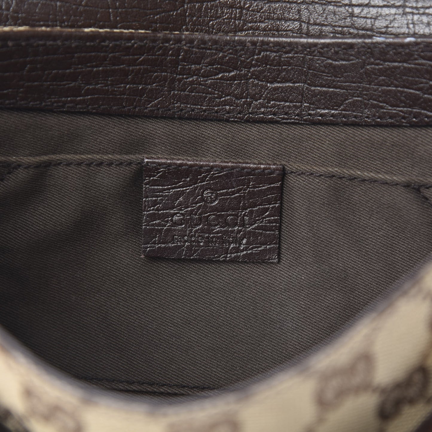 Monogram Horsebit Clutch Dark Brown