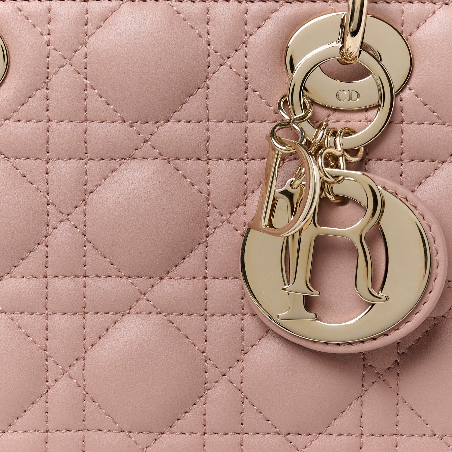 Christian Dior Lambskin Cannage Small My ABCDior Lady Dior Blush 8 of 10