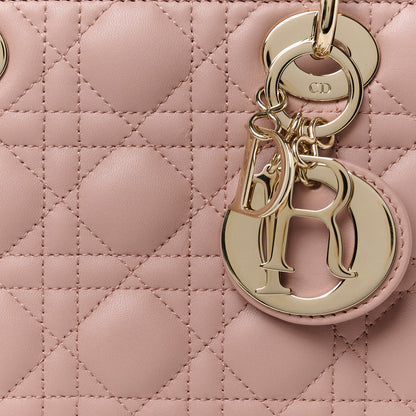 Christian Dior Lambskin Cannage Small My ABCDior Lady Dior Blush 8 of 10