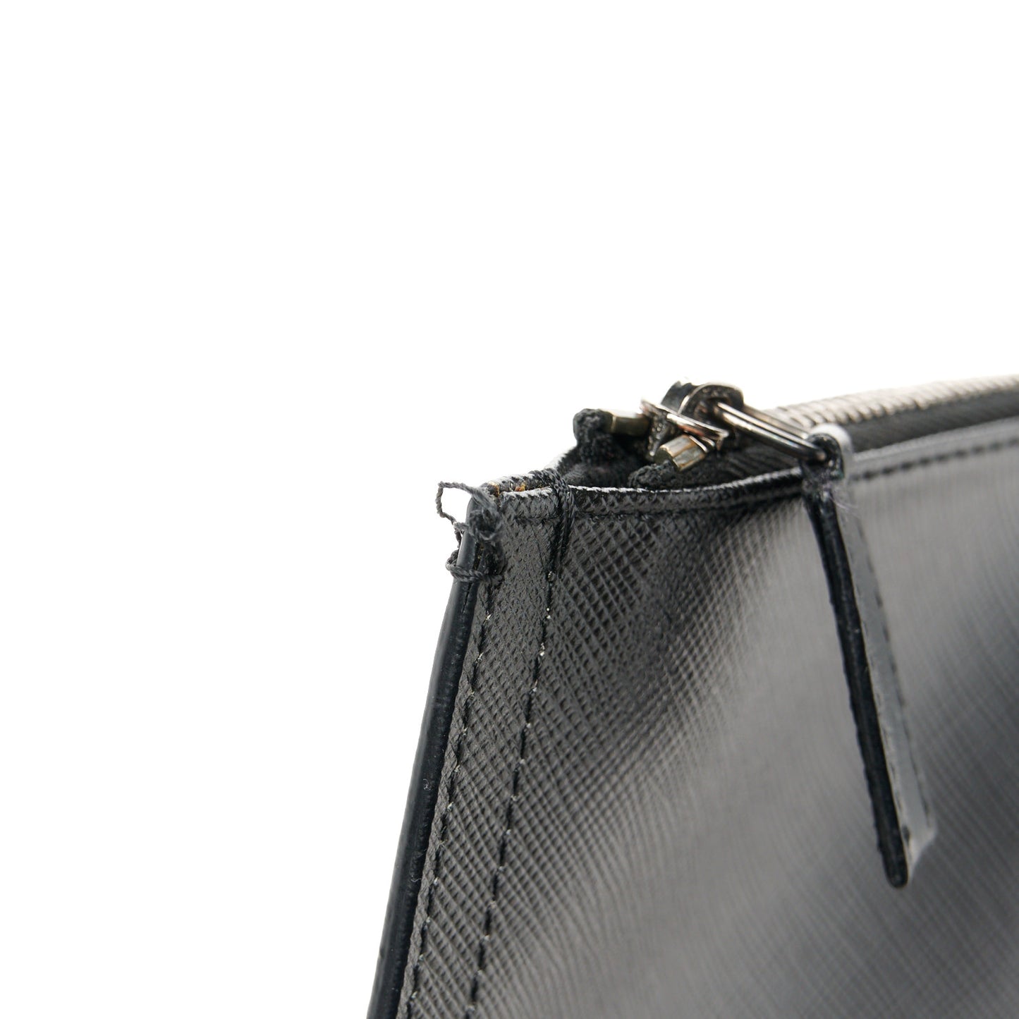 Texutured Coated Canvas Rottweiler Print Medium Cosmetic Pouch Black