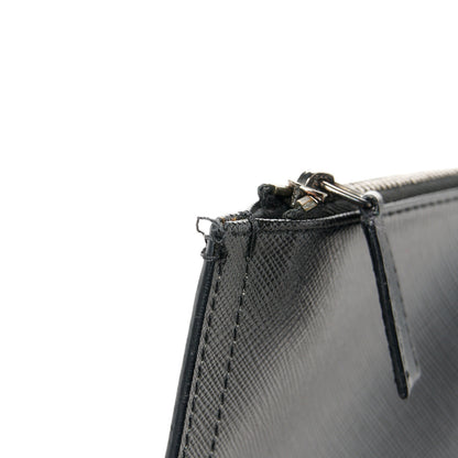 Givenchy Texutured Coated Canvas Rottweiler Print Medium Cosmetic Pouch Black 10 of 10