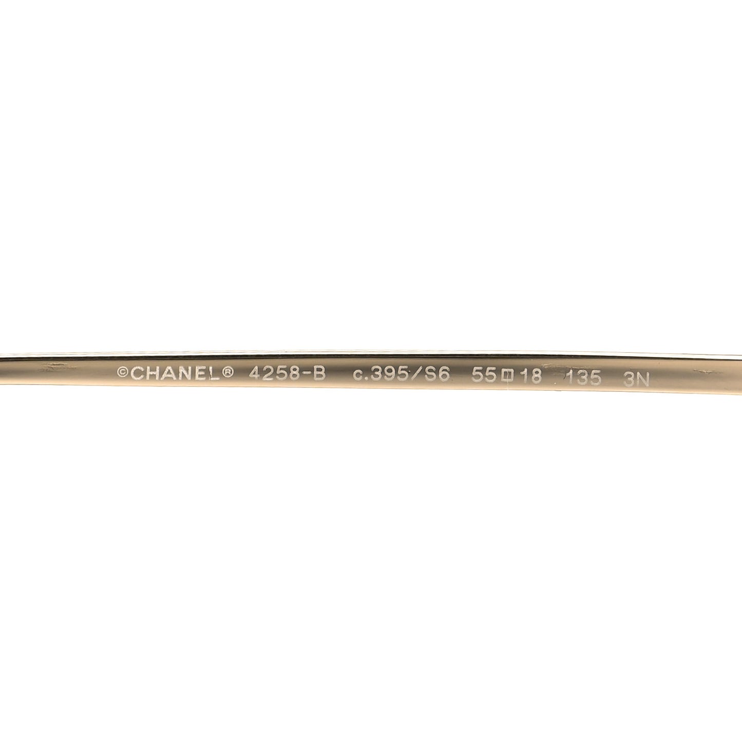 Metal Crystal Sunglasses 4258-B  Gold