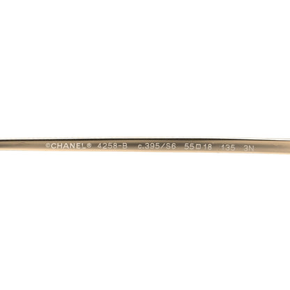 Chanel Metal Crystal Sunglasses 4258-B  Gold 5 of 7