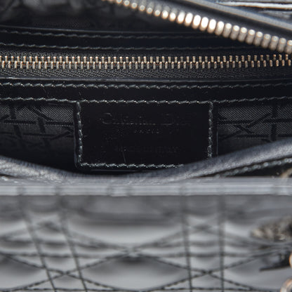 Christian Dior Patent Cannage Medium Lady Dior Black 8 of 9