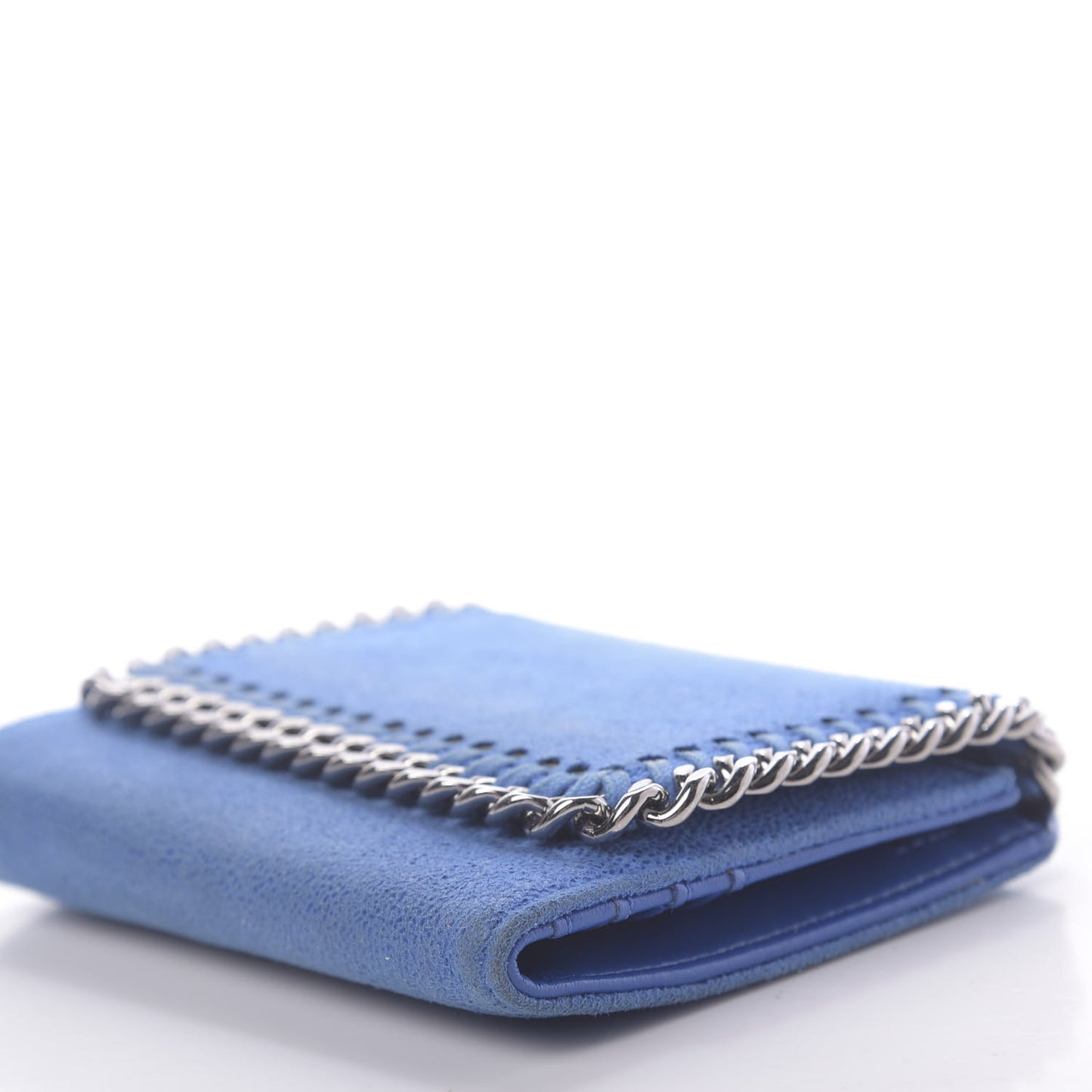 Shaggy Deer Small Falabella Wallet Blue