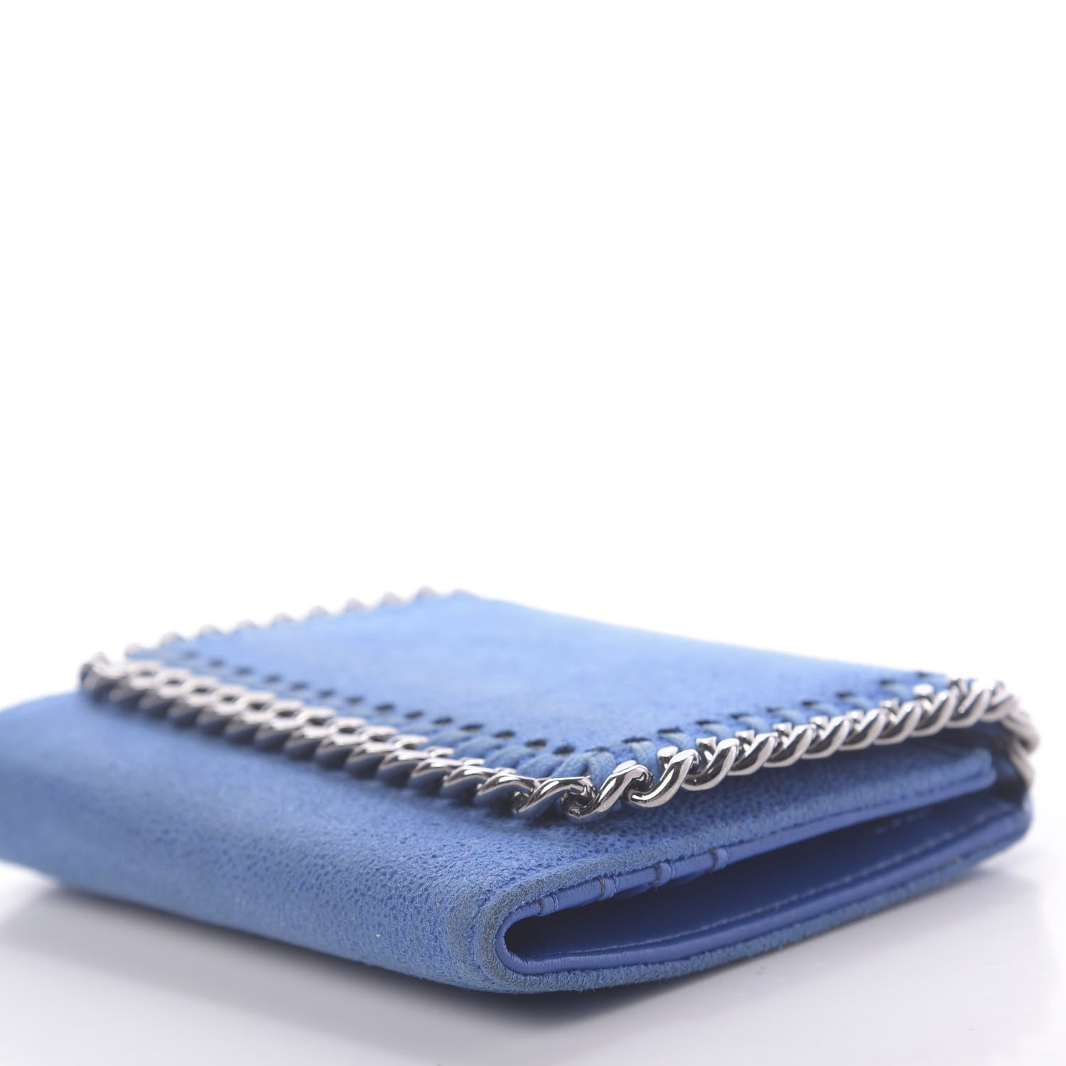 Stella McCartney Shaggy Deer Small Falabella Wallet Blue 7 of 10