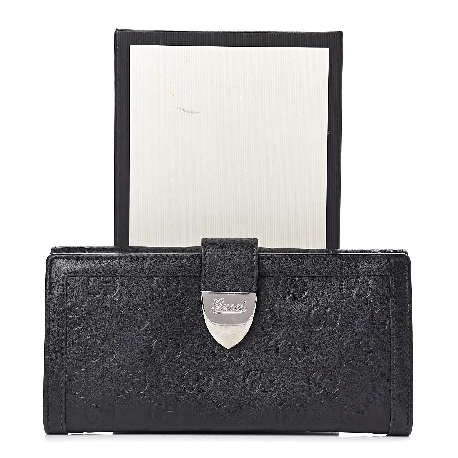 Gucci Guccissima Continental Wallet Black 16 of 16