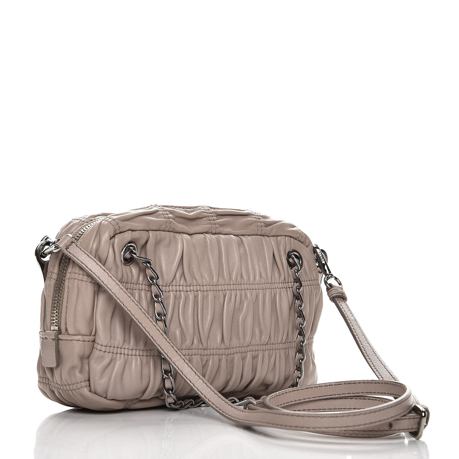 Prada Nappa Gaufre Crossbody Pomice 4 of 10