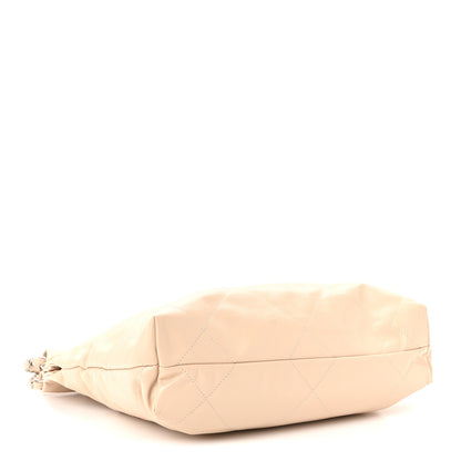 Chanel Shiny Calfskin Quilted Small Chanel 22 Ecru 8 of 21