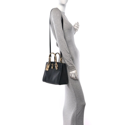 Louis Vuitton Taurillon Snakeskin City Steamer PM Black 2 of 10