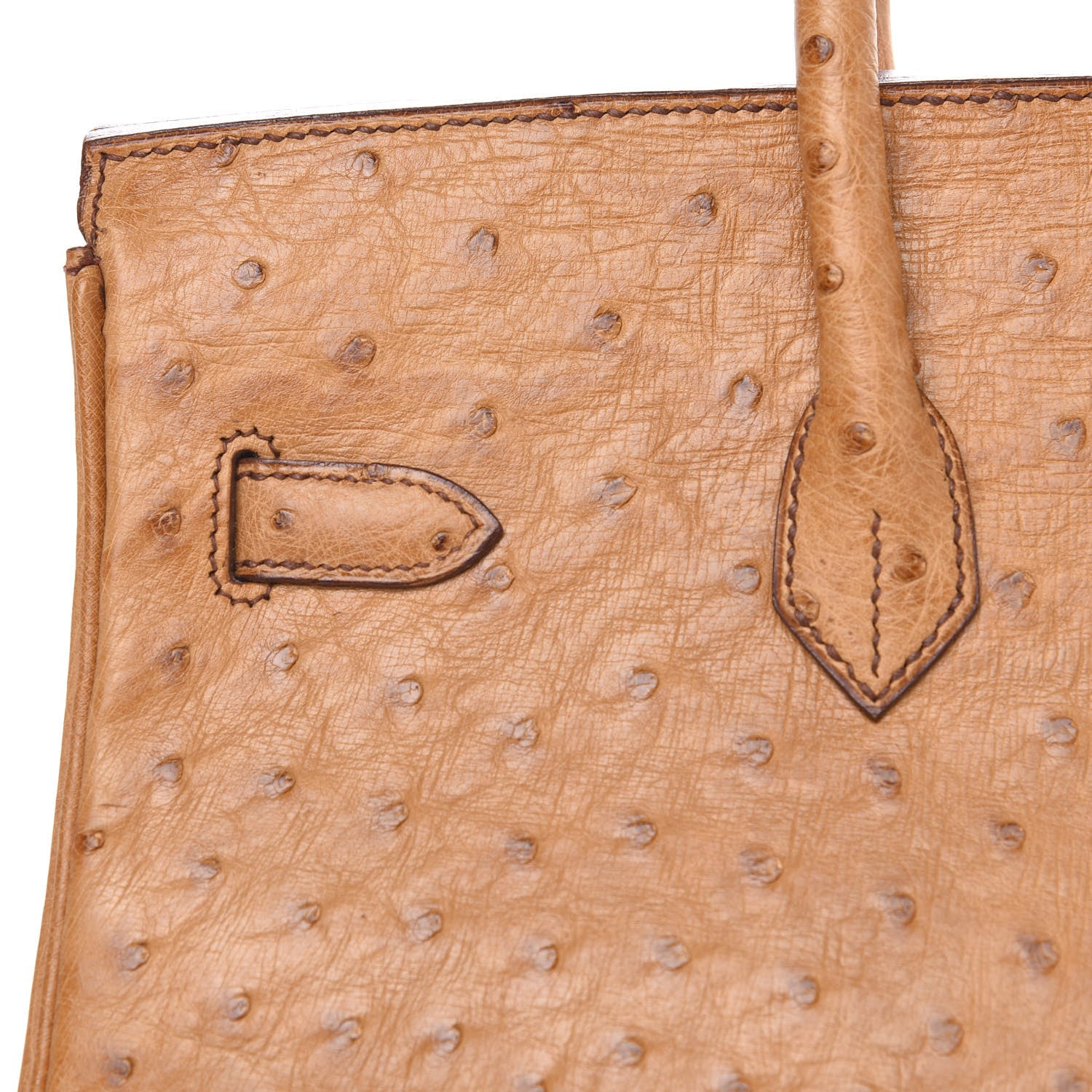 Hermes Ostrich Birkin 35 Gold 19 of 27