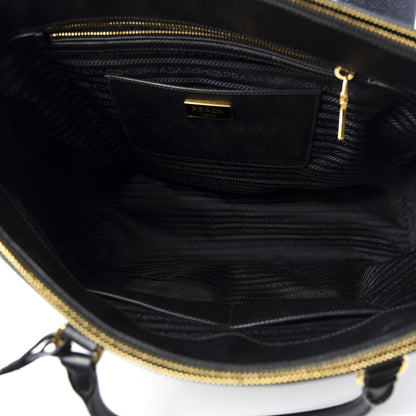 Prada Saffiano Lux Extra Large Galleria Double Zip Tote Black 6 of 14