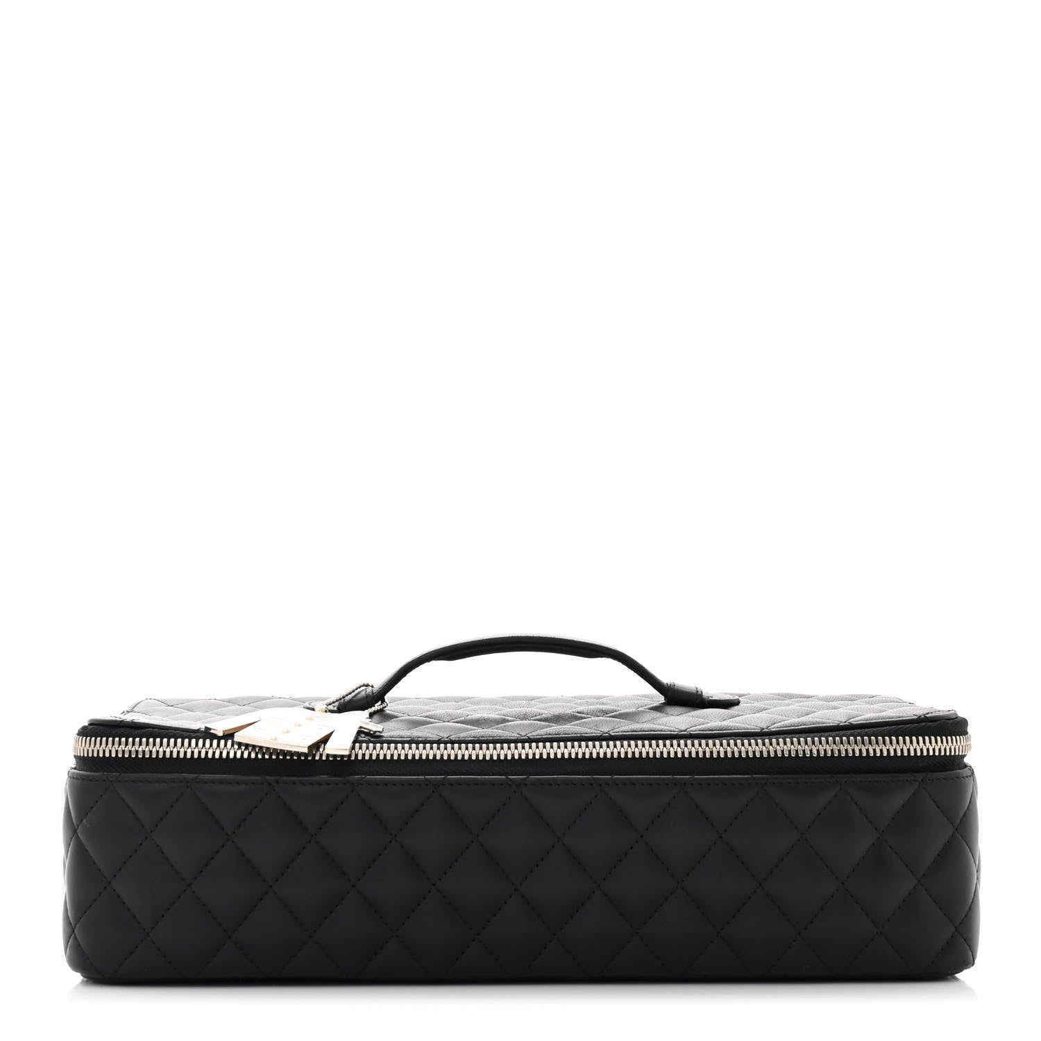 Chanel Lambskin Quilted Large Jewelry Case Black 1 of 11