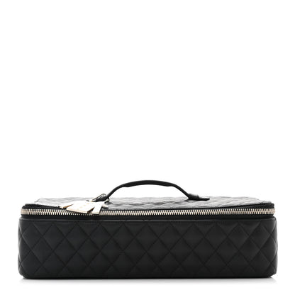 Chanel Lambskin Quilted Large Jewelry Case Black 1 of 11