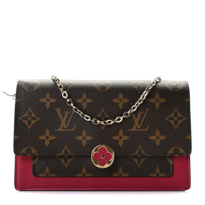 Louis Vuitton Monogram Flore Chain Wallet Fuchsia 1 of 10